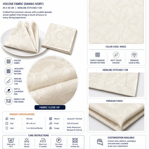 White Jacquard Hotel Table Cloth
