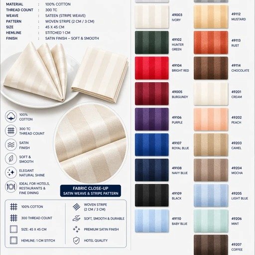 White Table Cloth Colour Chart