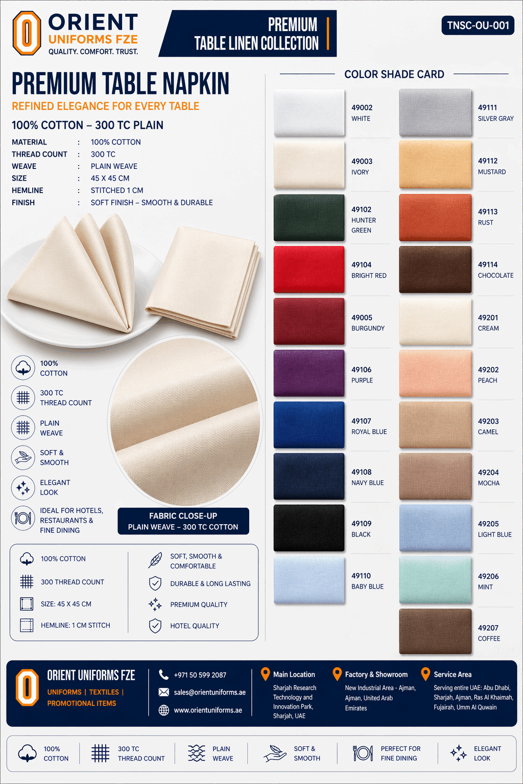 White Table Cloth Fabric Options